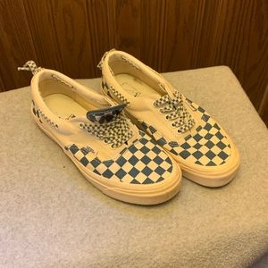 Vans blue and white checker size 9.